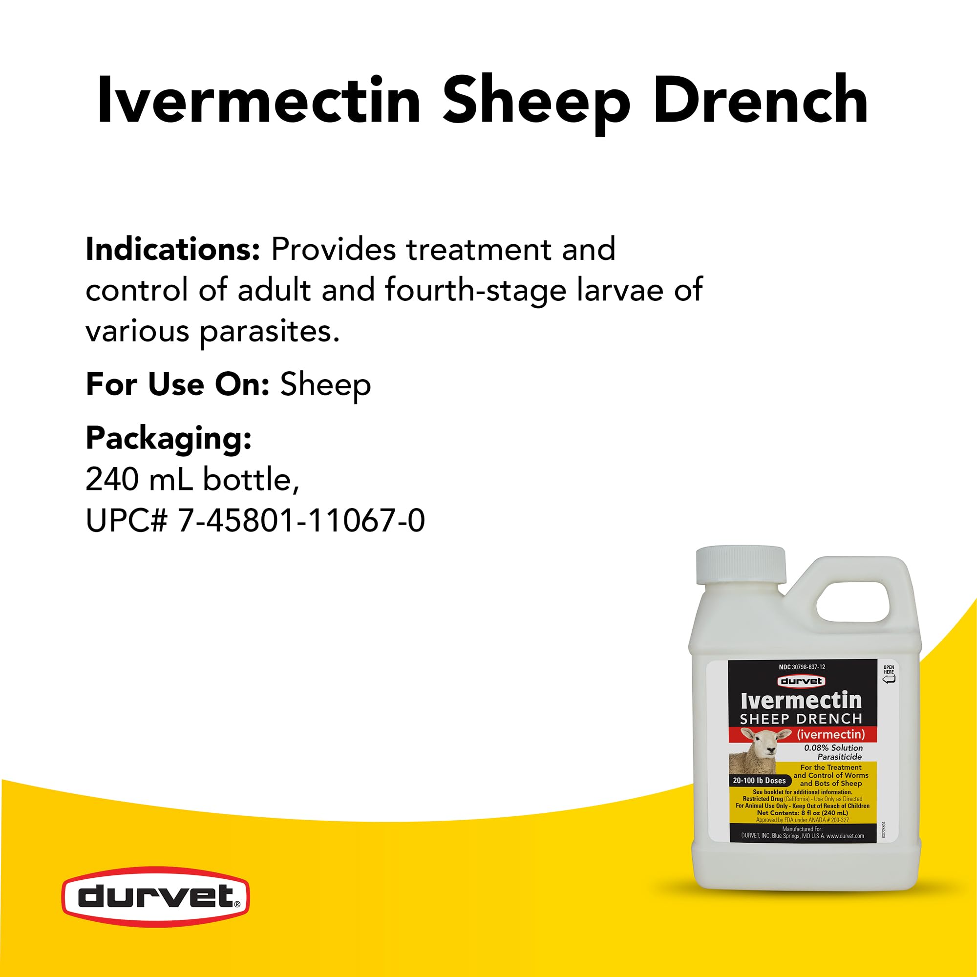 Durvet ivermectin dosage markings close-up for accurate dosing and reduced error