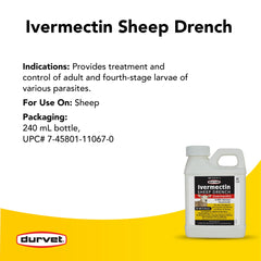 Durvet ivermectin dosage markings close-up for accurate dosing and reduced error