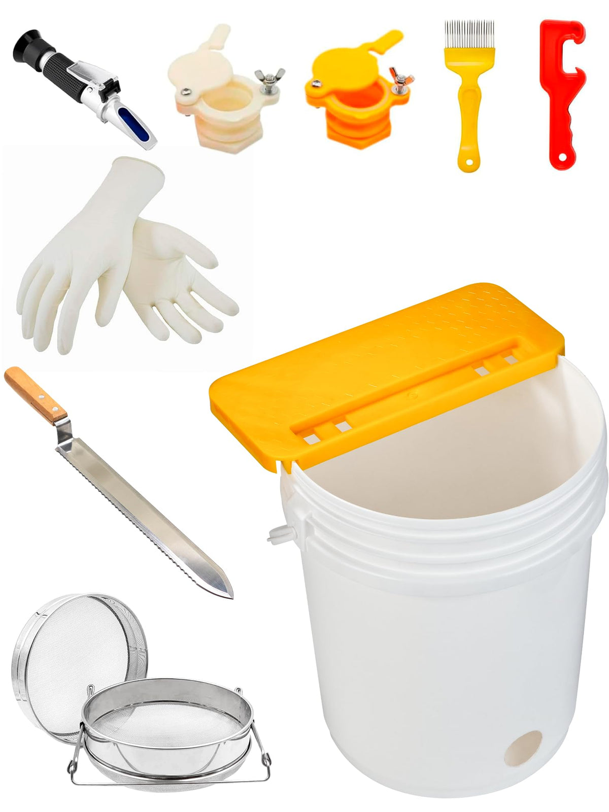 Duseu front packaging showing the complete 10-piece honey kit and its benefits