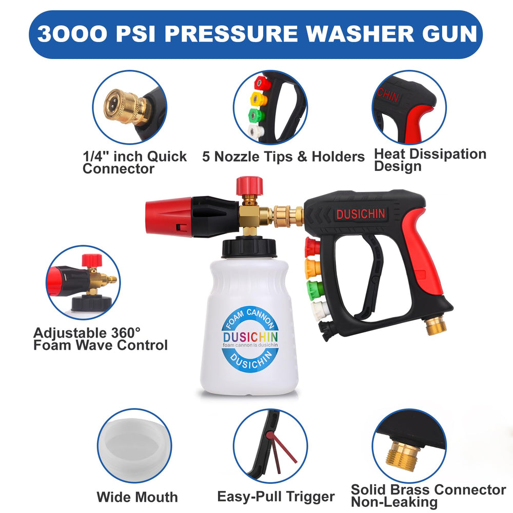 DUSICHIN adapters and connectors displayed for easy washer compatibility benefit