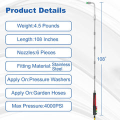 DUSICHIN curved rod angles (30° 90° 120°) illustrating access to under-eaves and gutters