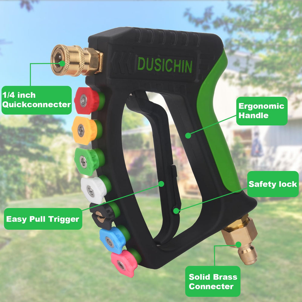 DUSICHIN dual shift valve detail for quick foam-to-rinse switching and efficiency