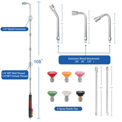 DUSICHIN close-up of soft anti-slip handle with nozzle holders for comfort and control