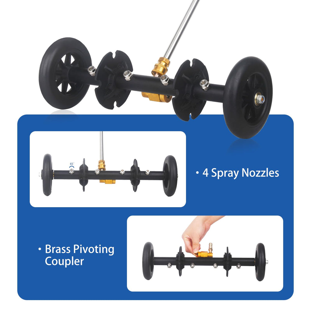 DUSICHIN durable rollers guiding the head underbody, enables smooth, hands-free motion