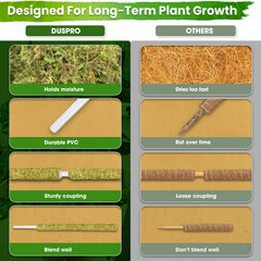 Duspro in use with Monstera demonstrating vertical training and neater foliage display benefit