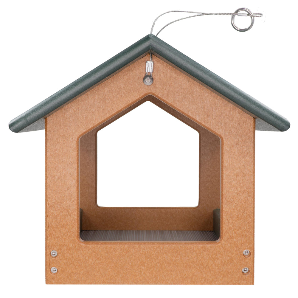 DutchCrafters birds feeding in garden showing multi-species attraction and natural setting