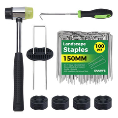 DUUKFE kit front packaging showing stakes gaskets and tools for easy installation