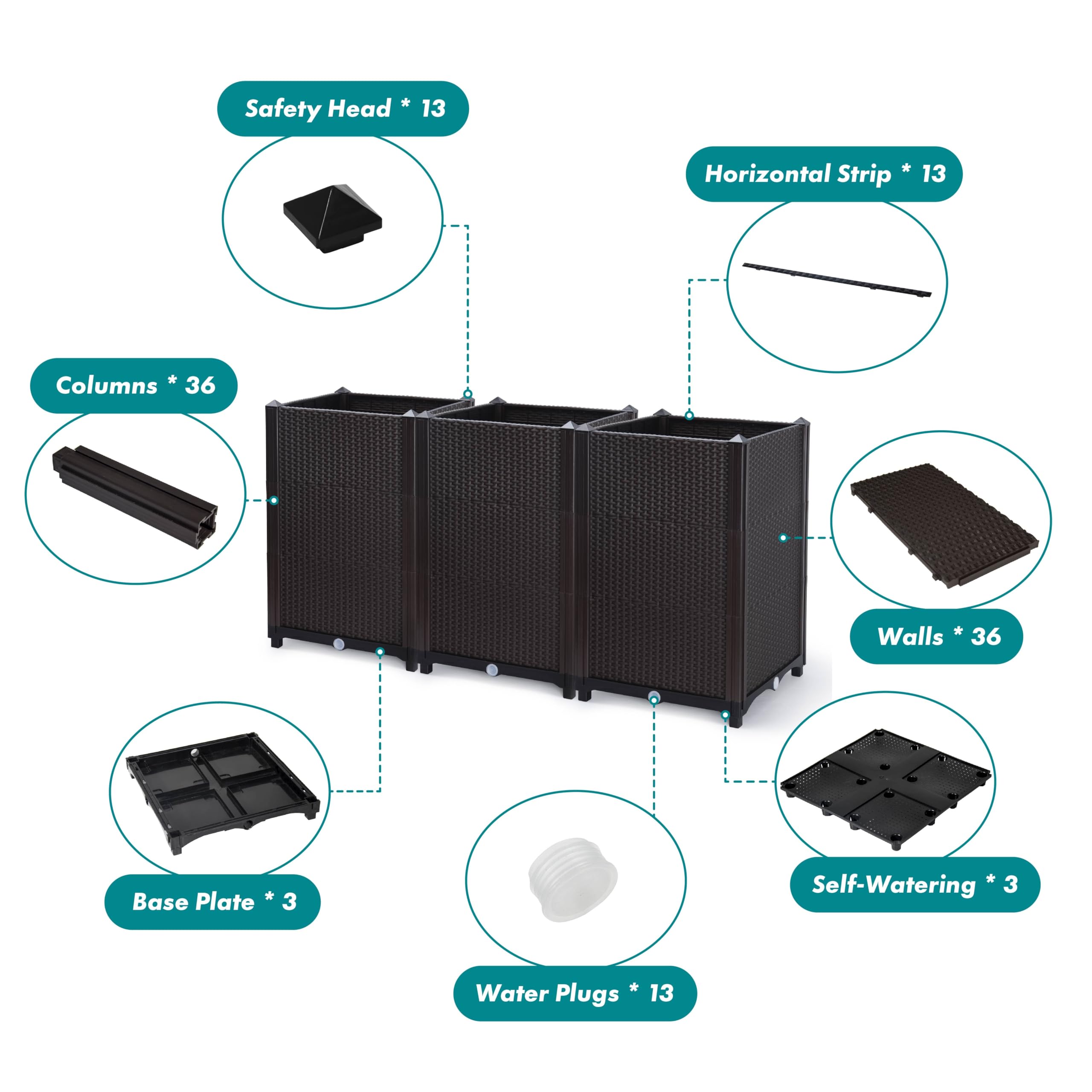 D'vine Dev close-up of HDPE texture highlighting durable weather-resistant construction for long-lasting use