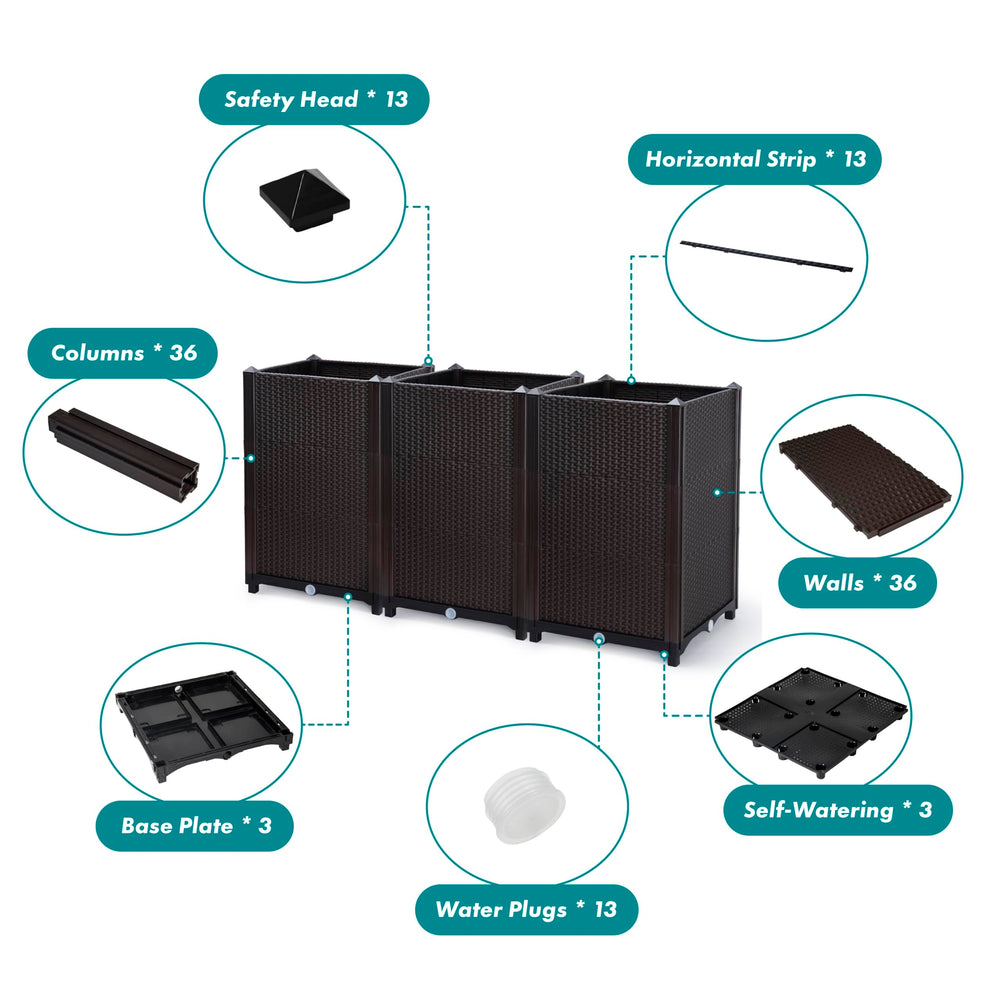 D'vine Dev close-up of HDPE texture highlighting durable weather-resistant construction for long-lasting use