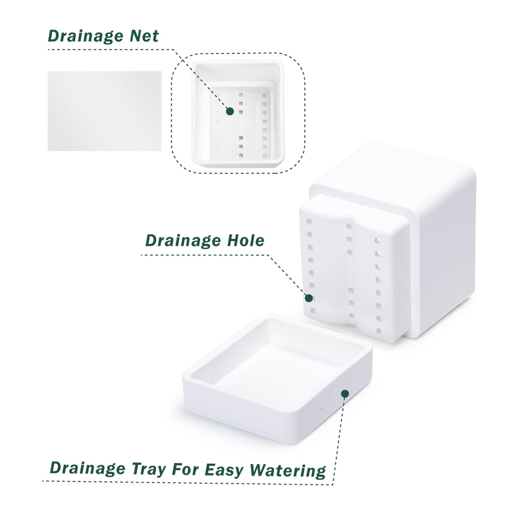 D'vine Dev removable saucer detail catching excess water to protect surfaces benefit