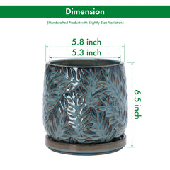 D'vine Dev planter with plant in it showing healthy display benefit: ready-made styling