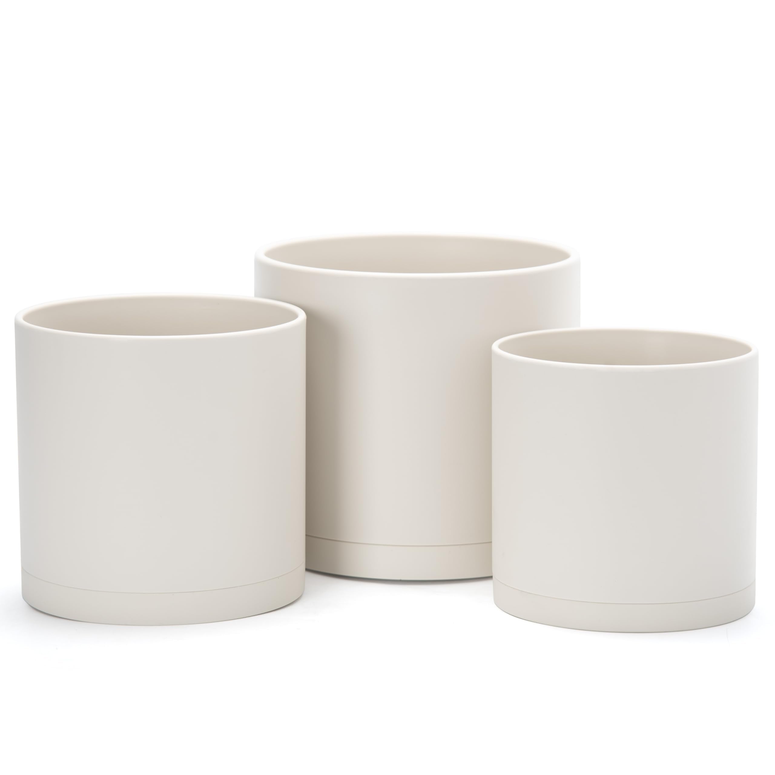 D'vine Dev front view of 3-pack oatmeal pots showing modern look and cohesion