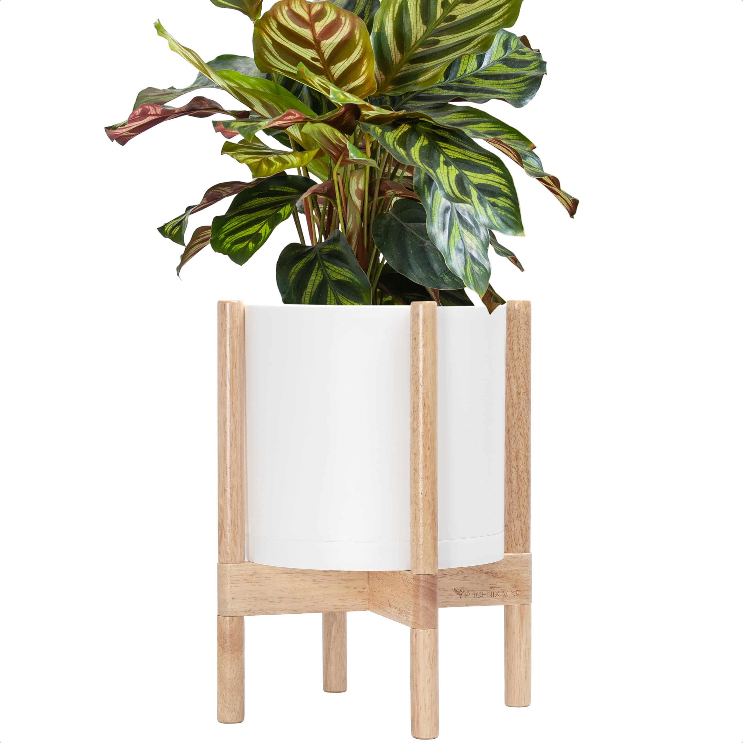 D'vine Dev front view white planter showing modern clean profile and aesthetic benefit