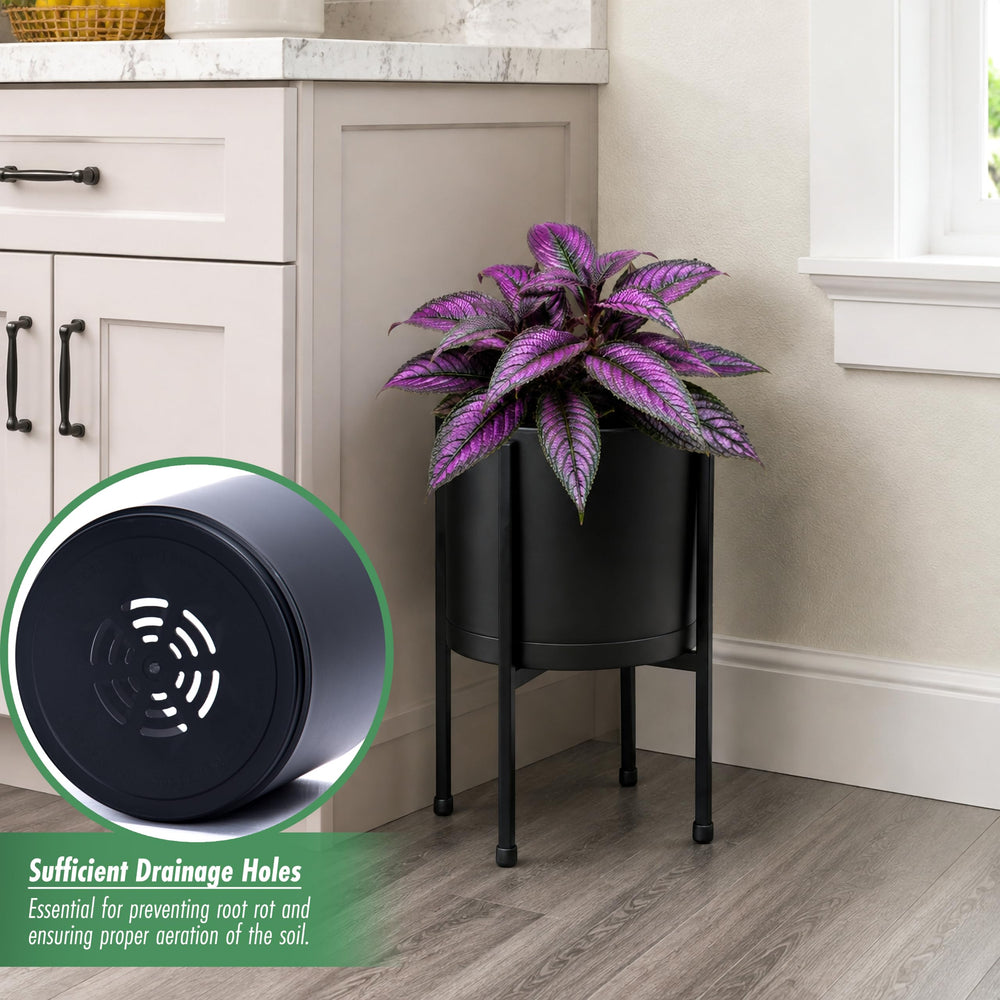 D'vine Dev planter in living room showing elevated plant display and improved airflow