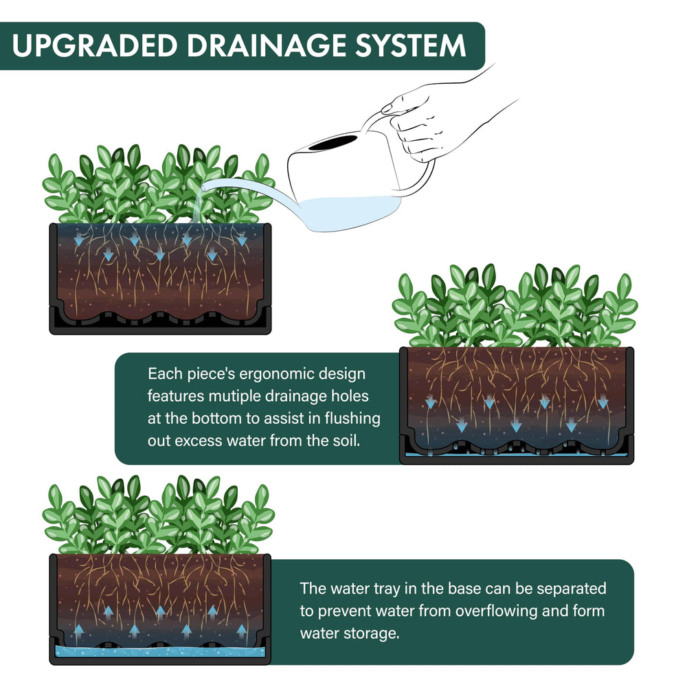 D'vine Dev drainage mesh net inside pot preventing soil loss while allowing water flow