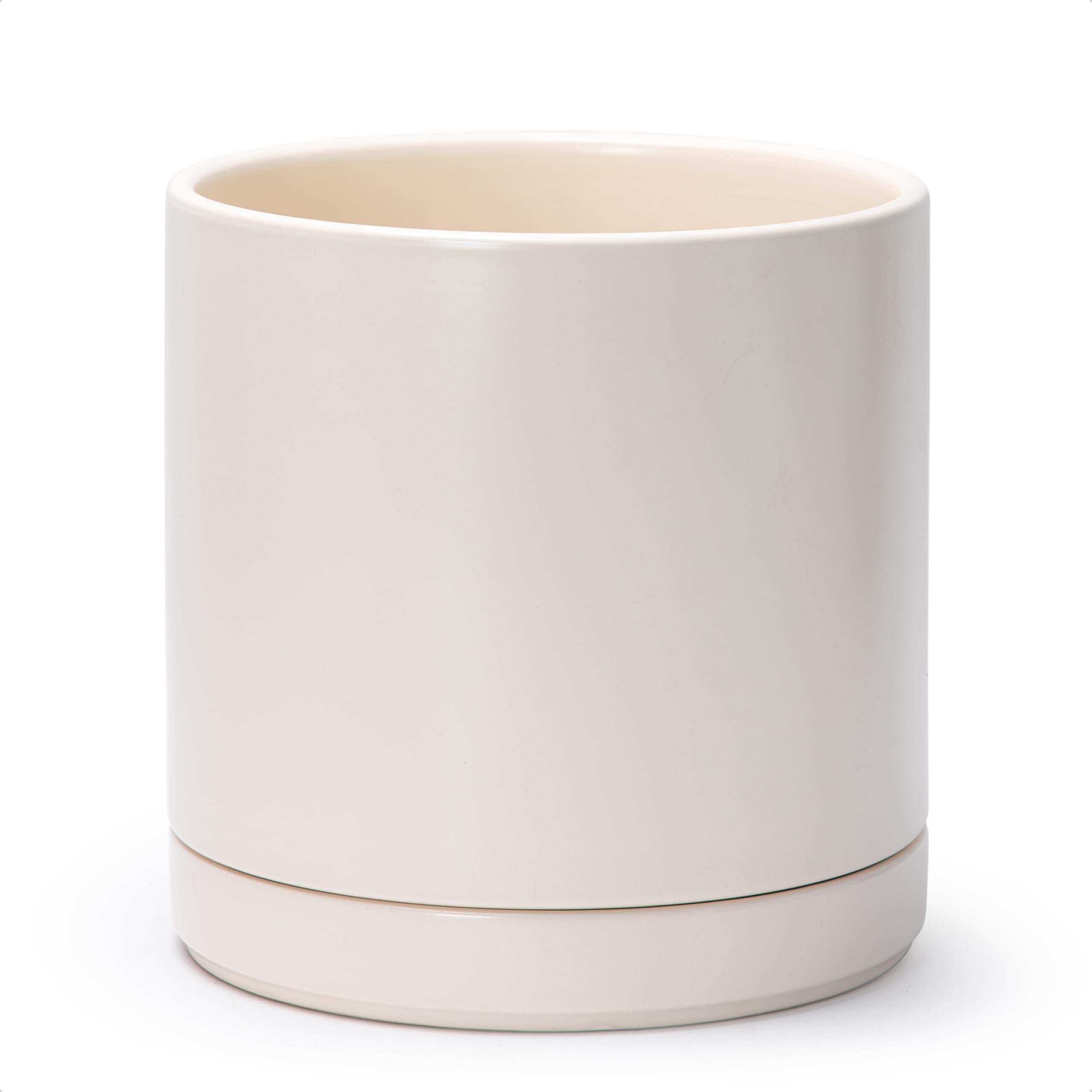 D'vine Dev front view showing oatmeal planter and clean modern shape