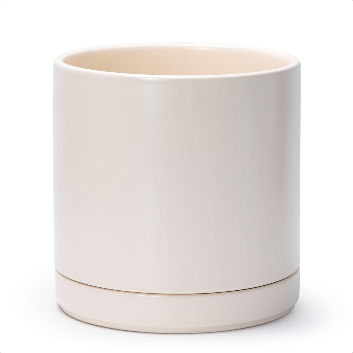 D'vine Dev front view showing oatmeal planter and clean modern shape