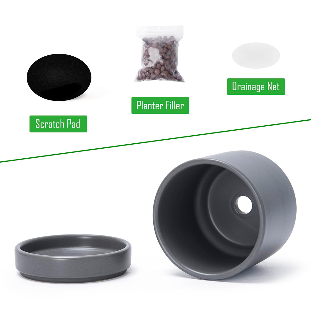 D'vine Dev mesh net and tabletop pads displayed to prevent soil loss and surface damage