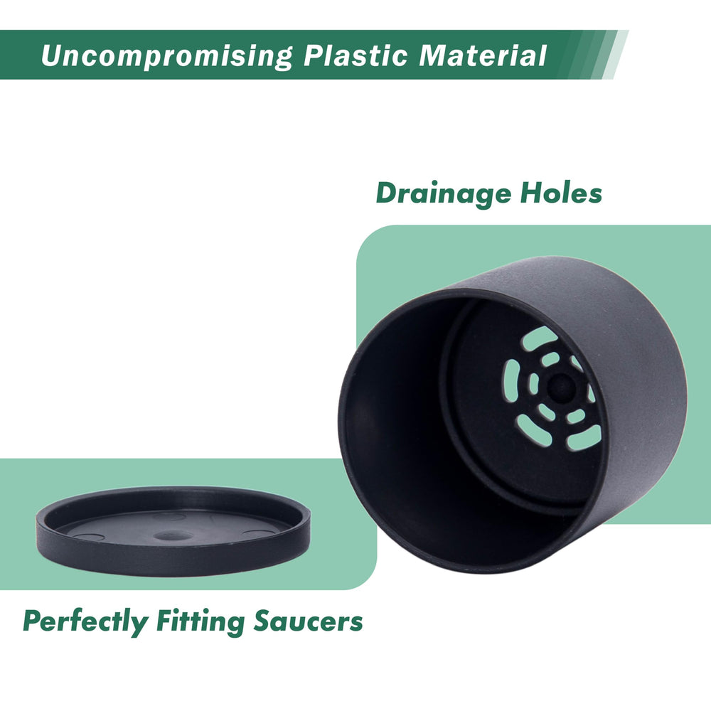 D'vine Dev detached saucer fitting neatly to prevent tabletop mess