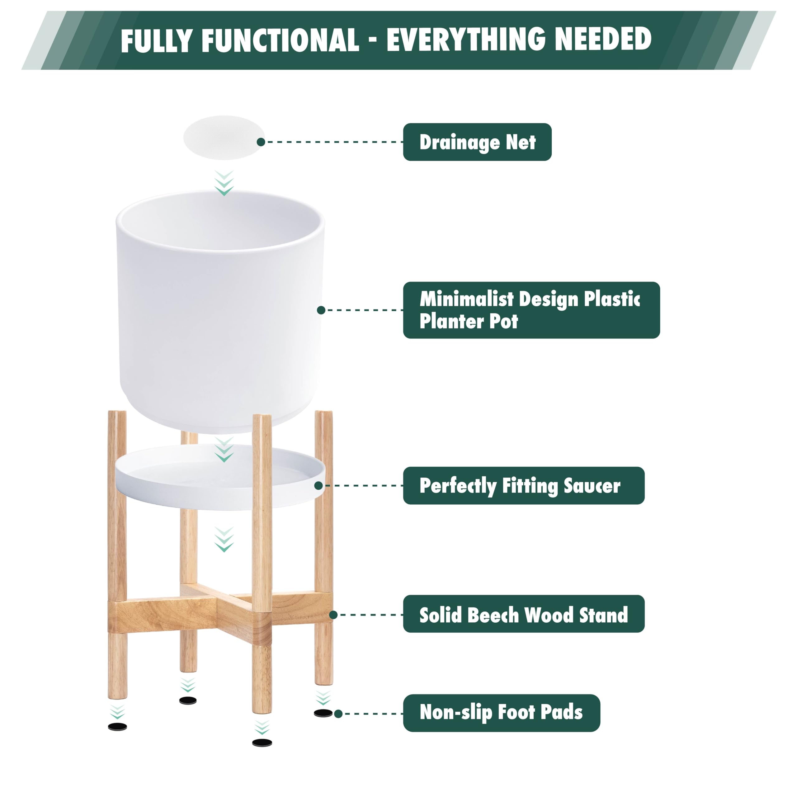 D'vine Dev next to chair for scale demonstrating compact footprint and placement benefit