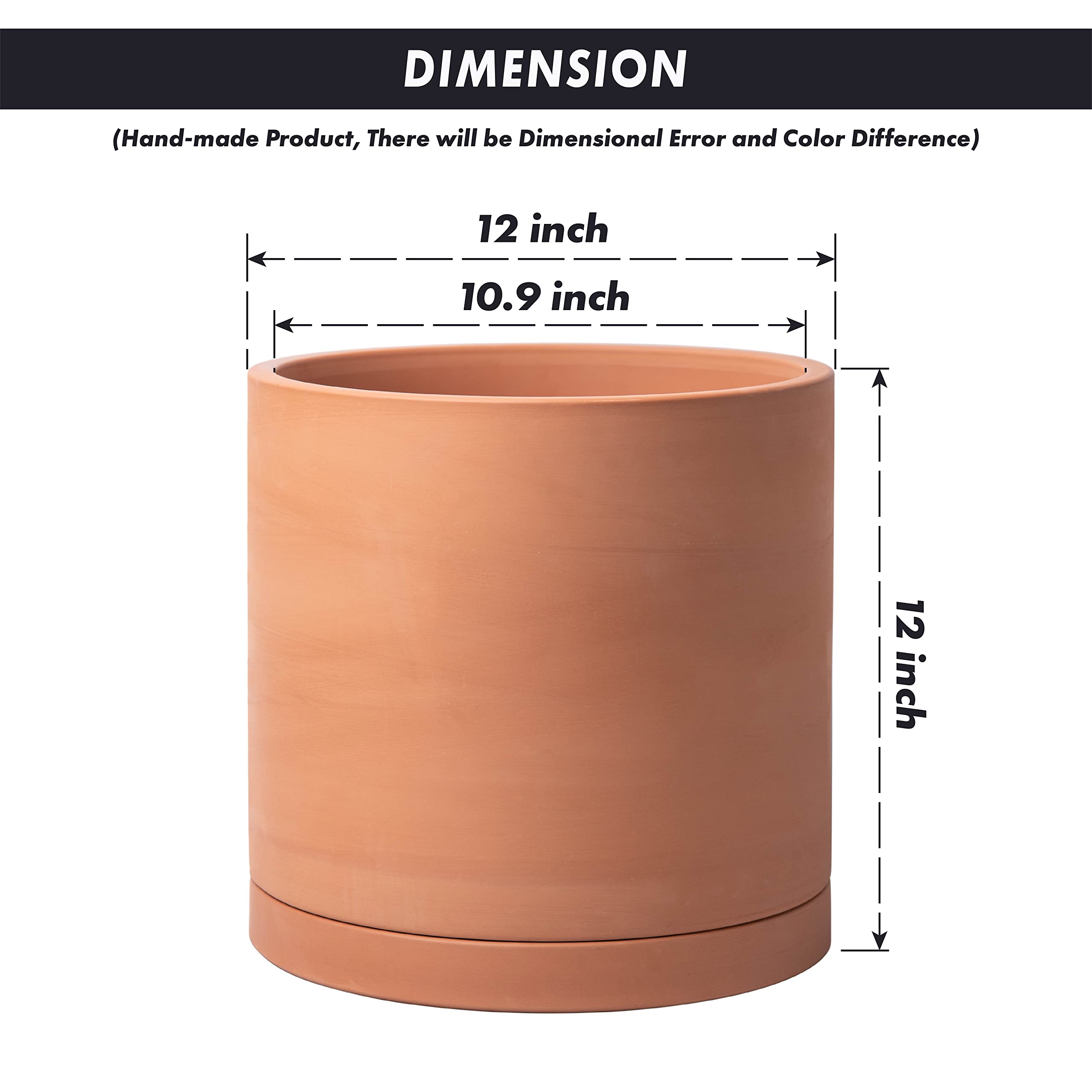 D'vine Dev top view showing interior diameter and smooth rim for easy planting