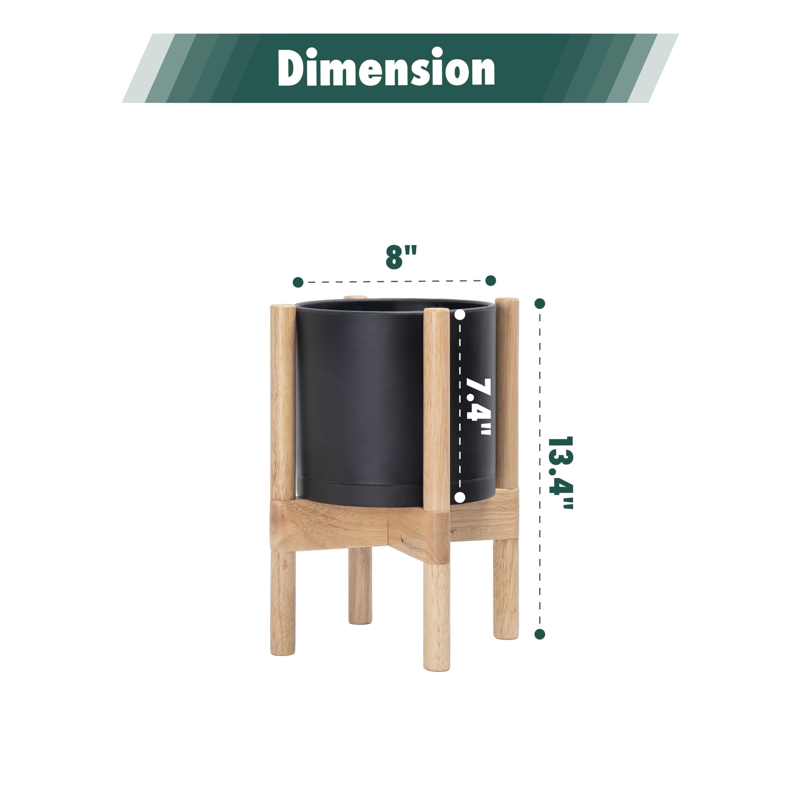 D'vine Dev natural wood stand detail showing joinery and sculptural support