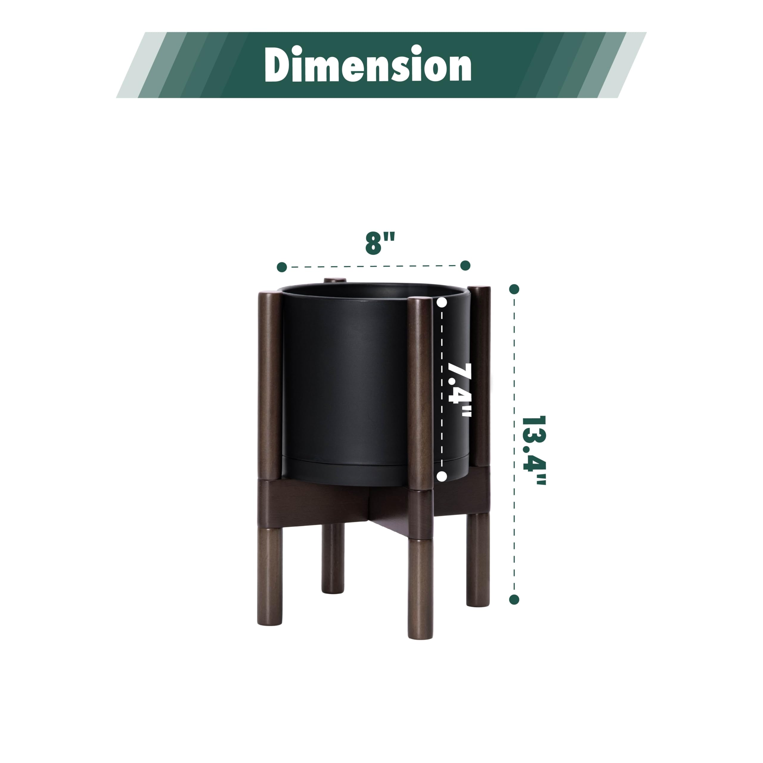 D'vine Dev walnut wood stand detail emphasizing sturdy sculptural support
