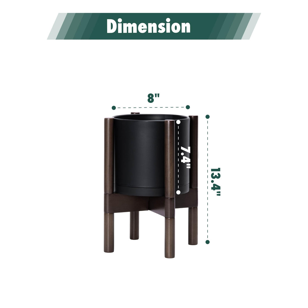 D'vine Dev walnut wood stand detail emphasizing sturdy sculptural support