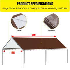 DWALE canopy reinforced grommet and valanced edge for tear resistance