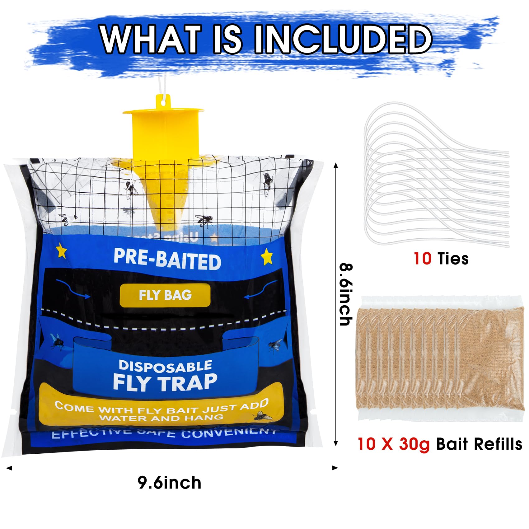 Dwcom Trap bait close-up highlighting natural ingredients and attraction