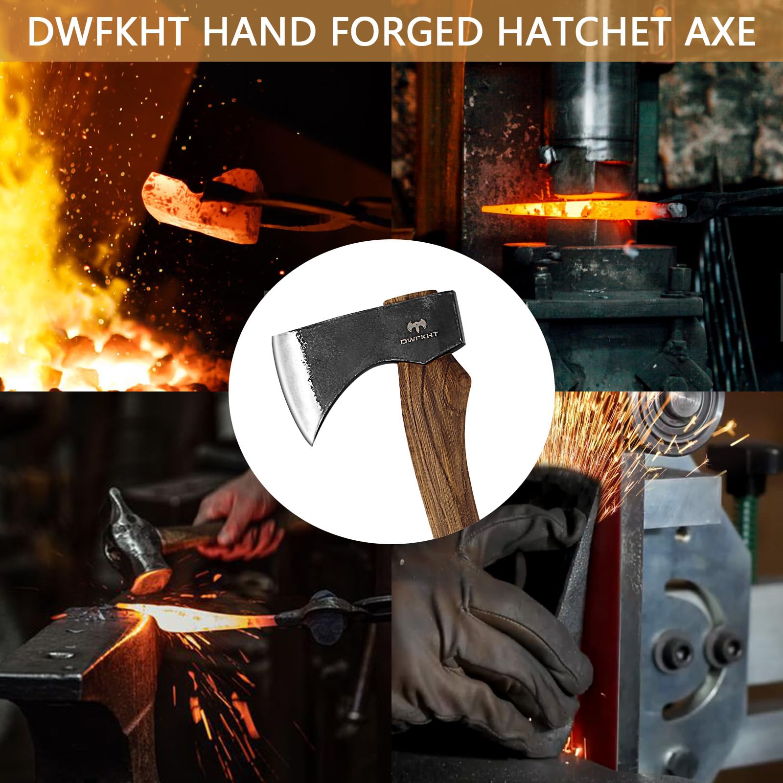 DWFKHT hatchet splitting a small log illustrating effective splitting power