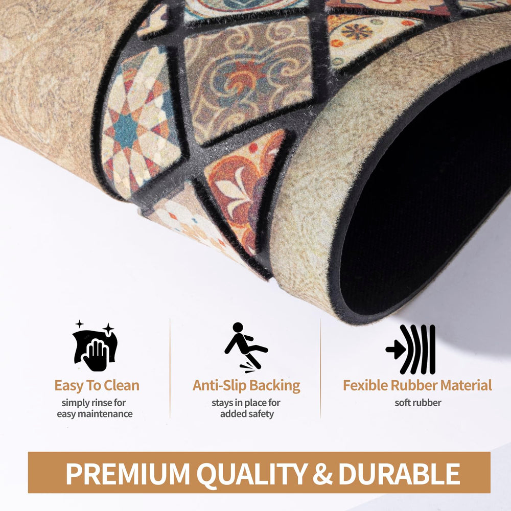 DWKKX mat next to door demonstrating 24x36 size fit