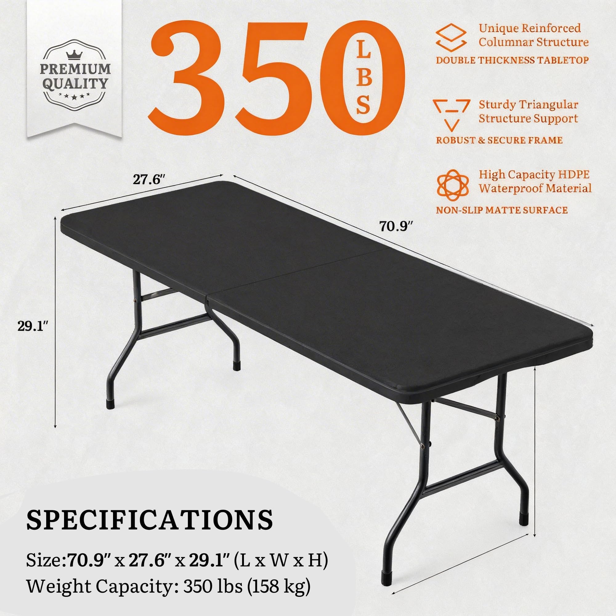 DWVO table at a campsite illustrating portable setup for outdoor meals and equipment