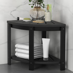 DWVO stool front view showing compact corner design and sturdy support