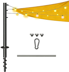 dxbsuksb front view of assembled pole showing stable support
