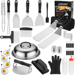 DY DECENT FAMILY full griddle accessories kit front view showing tools and case for fast setup