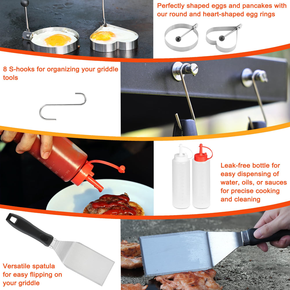 DY DECENT FAMILY griddle kit in backyard cookout scene enabling easy outdoor meal prep