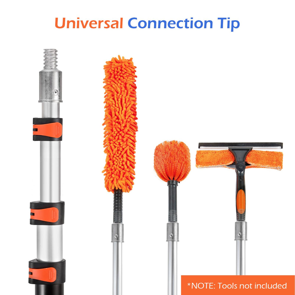 Dyna-Living duster cleaning a ceiling fan for easy high-reach dusting
