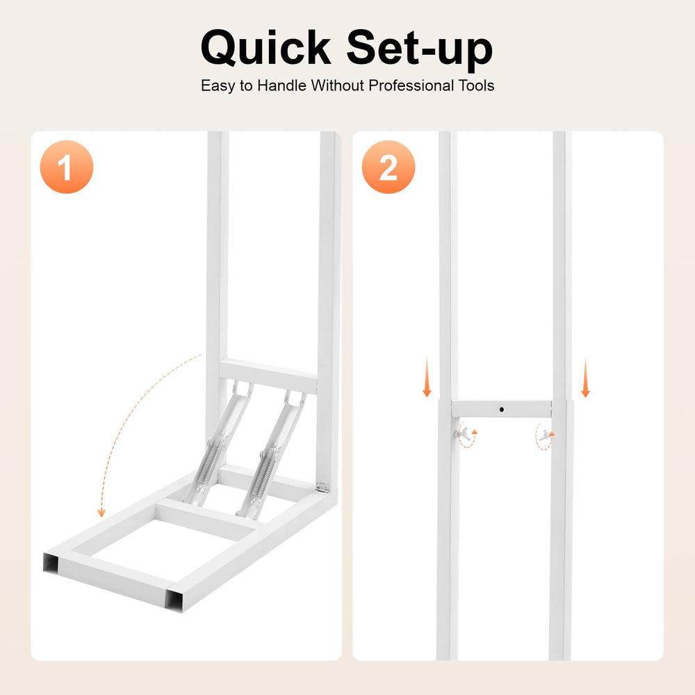 DYNAMI foldable base detail demonstrating quick setup and stable support benefit