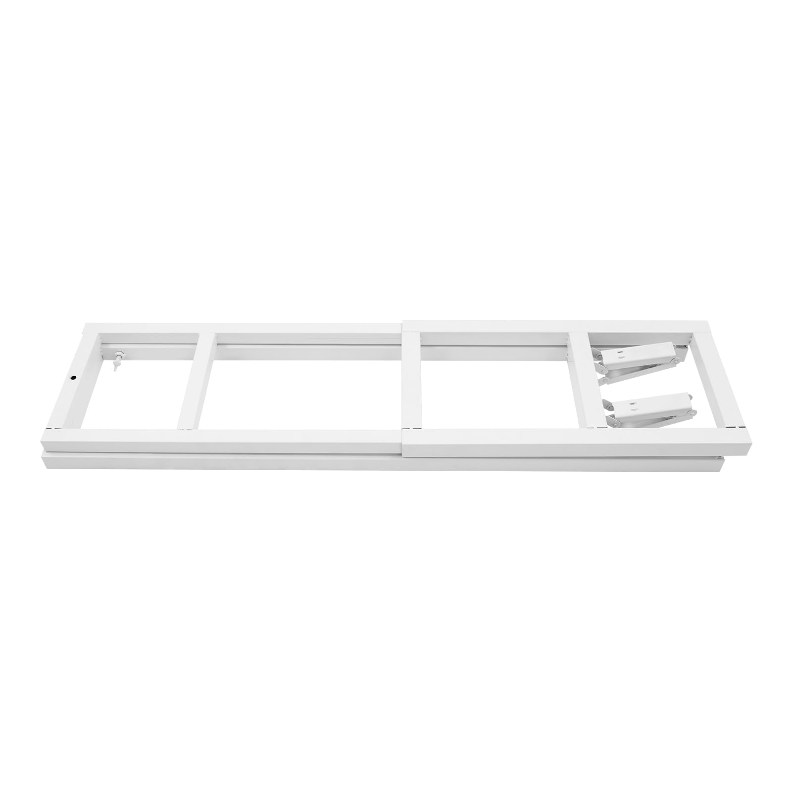DYNAMI folded stand stored under bed demonstrating compact storage benefit