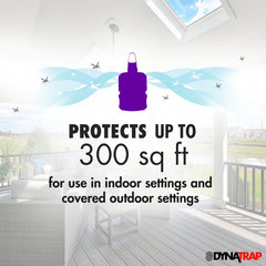 DynaTrap DT150 side profile highlighting slim lightweight shape for easy placement