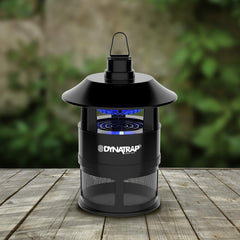 DynaTrap DT160 removable catch basket with collected insects demonstrating easy-empty maintenance