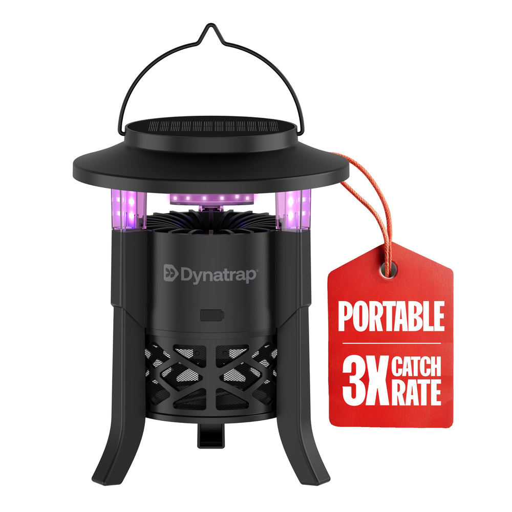 Dynatrap front view showing compact design and outdoor protection