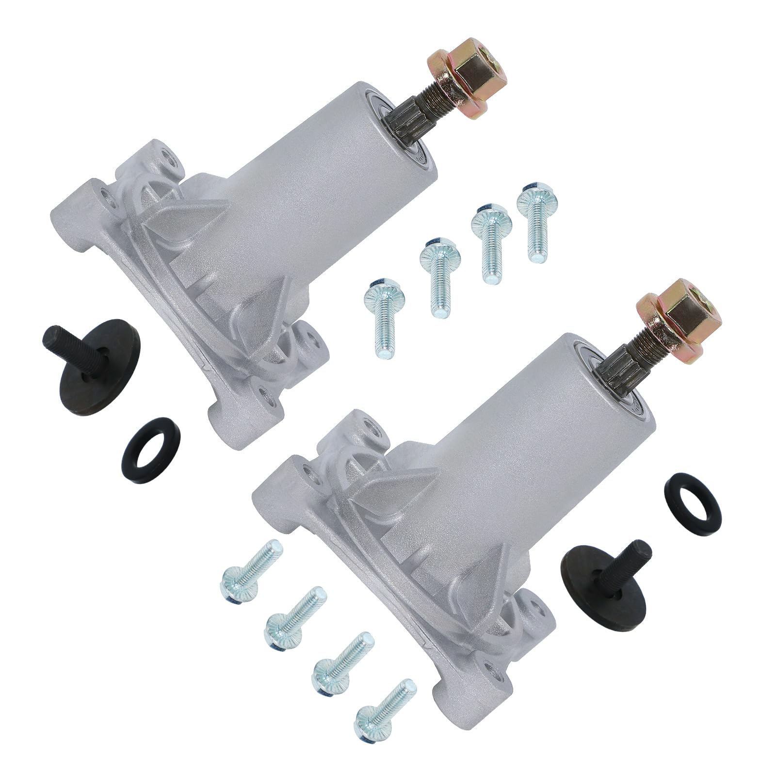DynaVim front view of two spindle assemblies showing ready-to-install parts and protection
