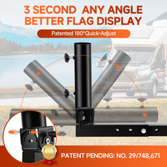 DZGKGM close-up of patented pin lock ensuring precise angle and signal optimization