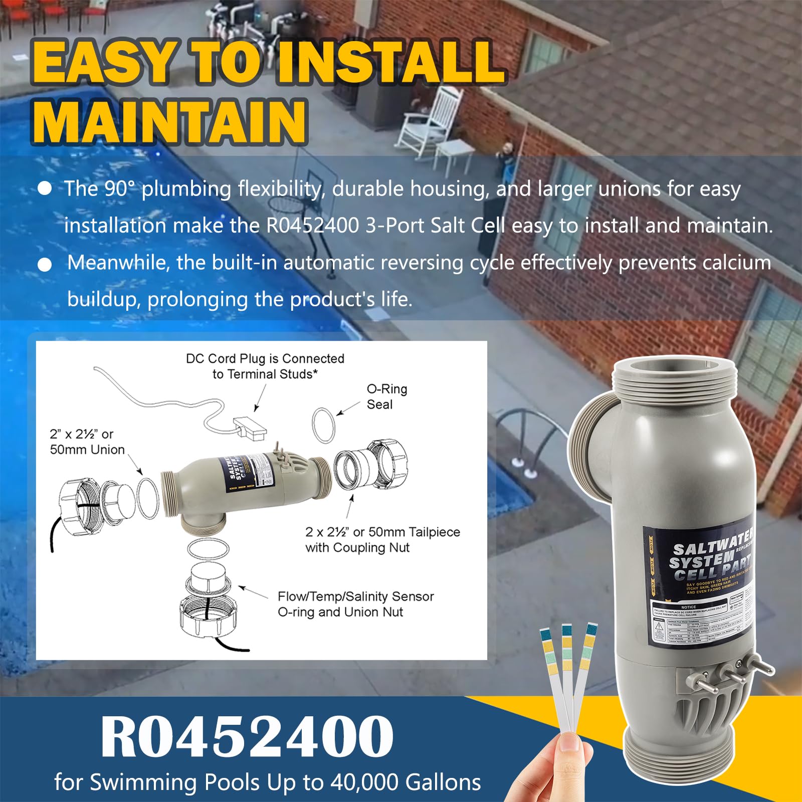 E-cowlboy installed in pool equipment pad demonstrating seamless system integration benefit