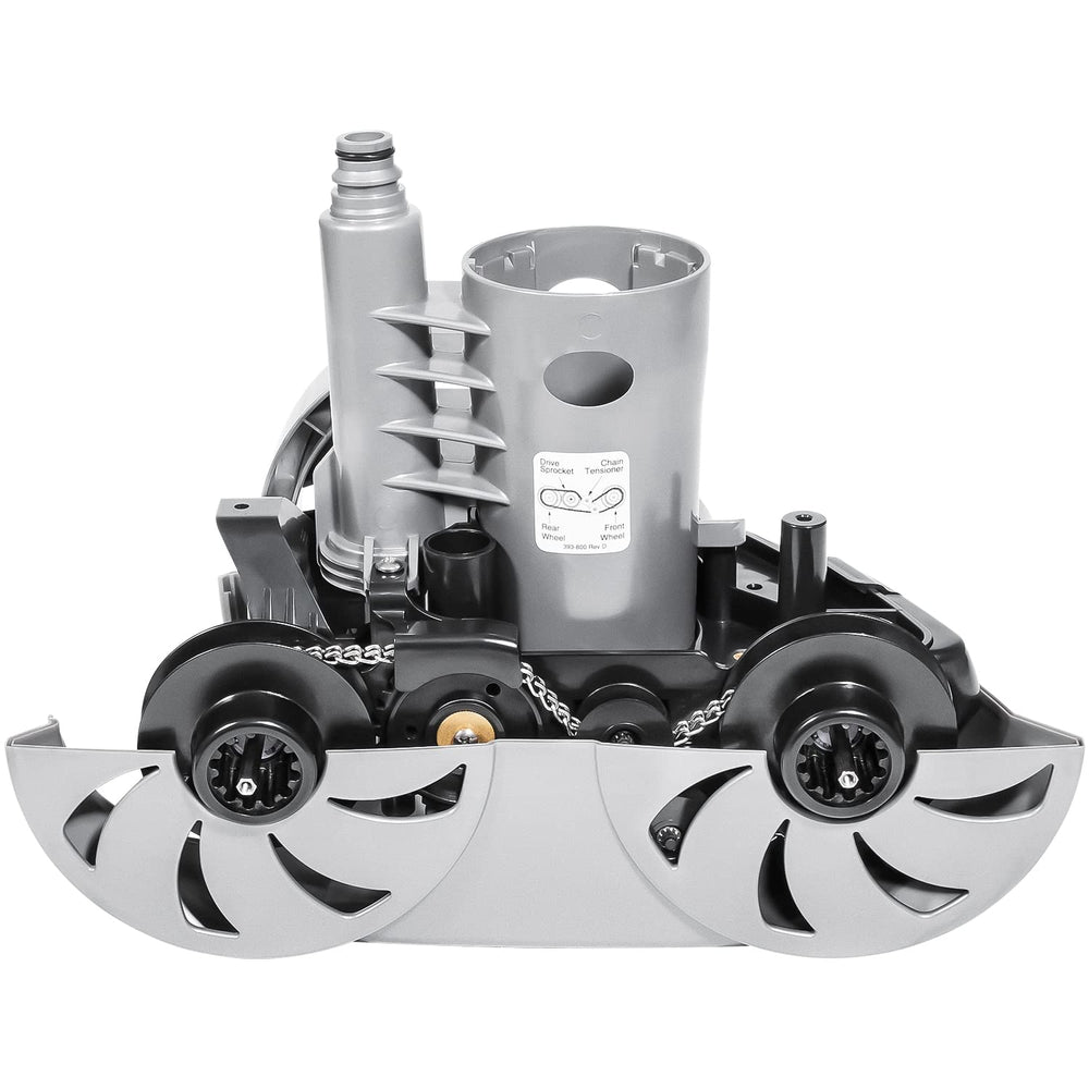 E-cowlboy rebuilt cleaner head installed on pool cleaner, restores smooth pool cleaning