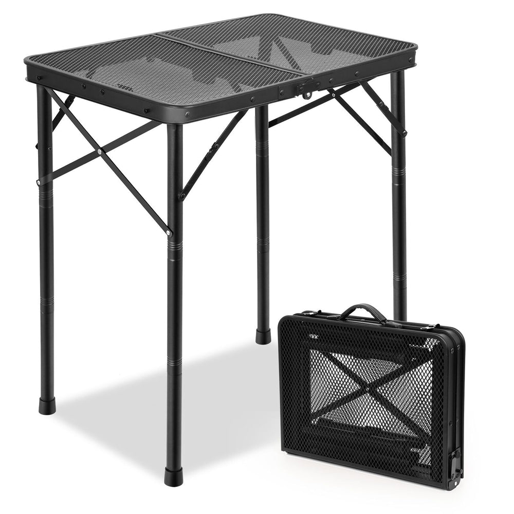 E EASTSTORM front view folded showing compact portability and quick setup benefit