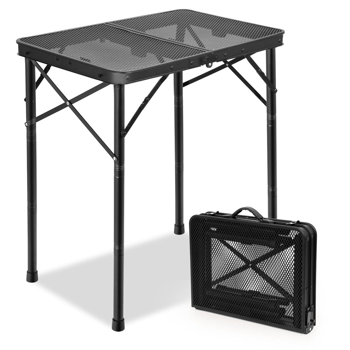 E EASTSTORM front view folded showing compact portability and quick setup benefit