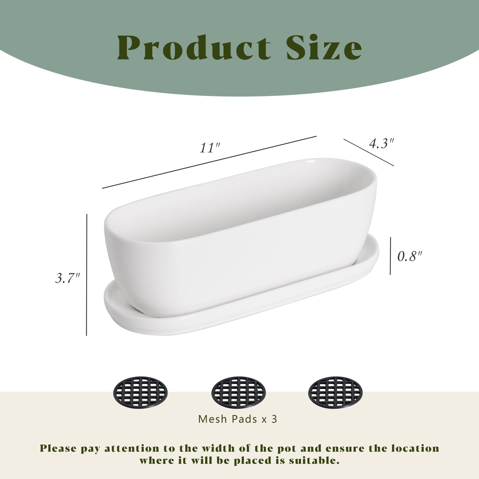 E-liu ceramic saucer closeup catching excess water and protecting surfaces